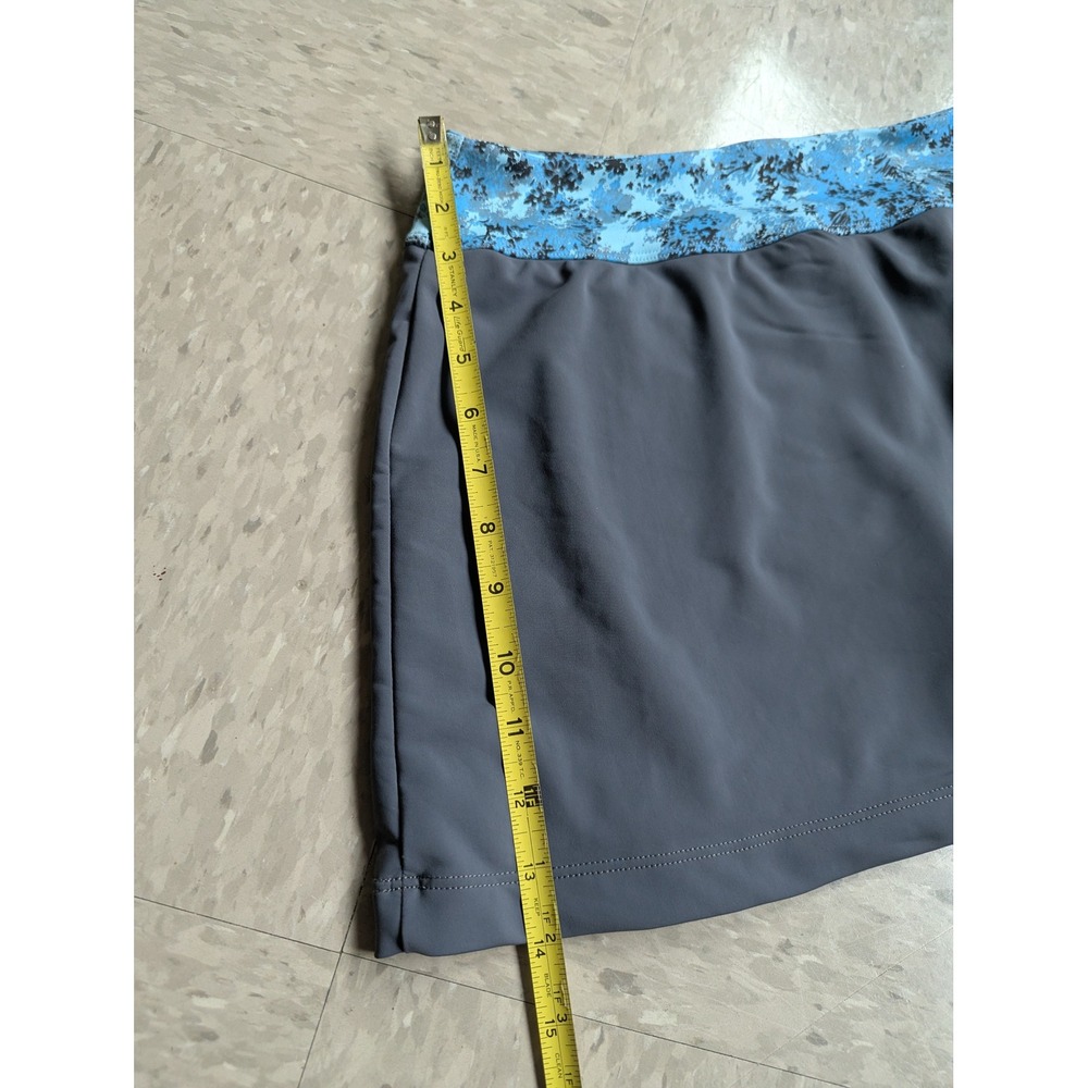 Vintage 90s Jerdog Tennis Skort Large Grey Blue Gorpcore Athletic Skirt USA Made - Picture 7 of 8